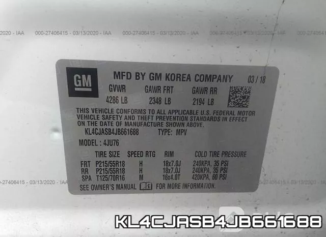 KL4CJASB4JB661688 фото 10