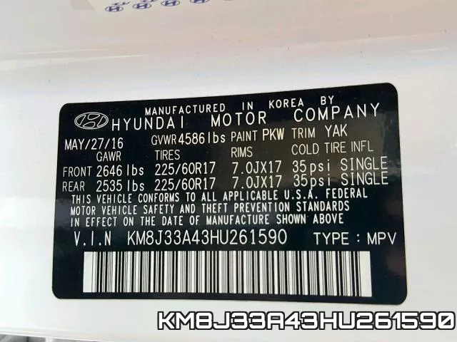 KM8J33A43HU261590 фото 2