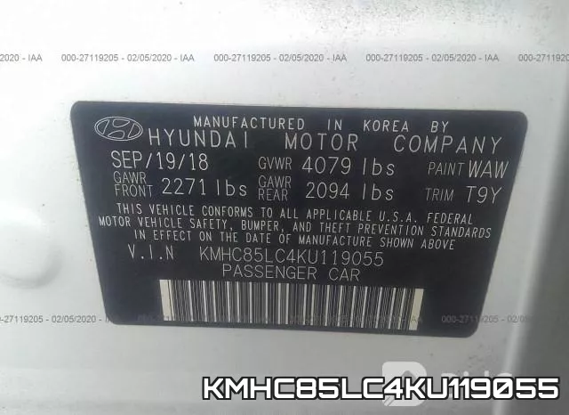 KMHC85LC4KU119055 фото 10