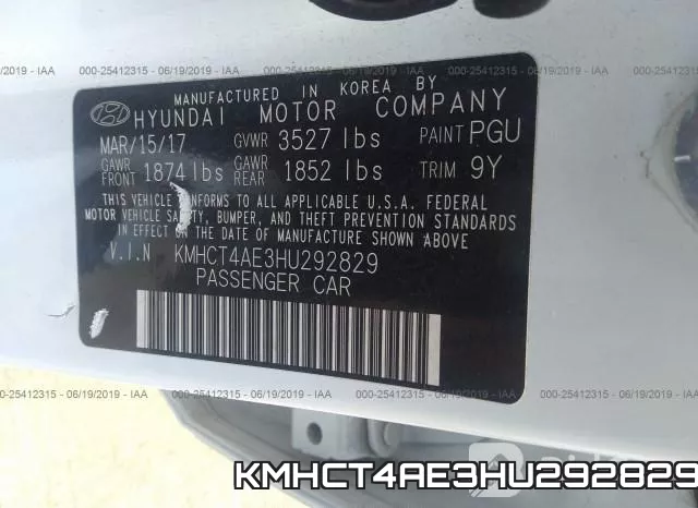 KMHCT4AE3HU292829 фото 10
