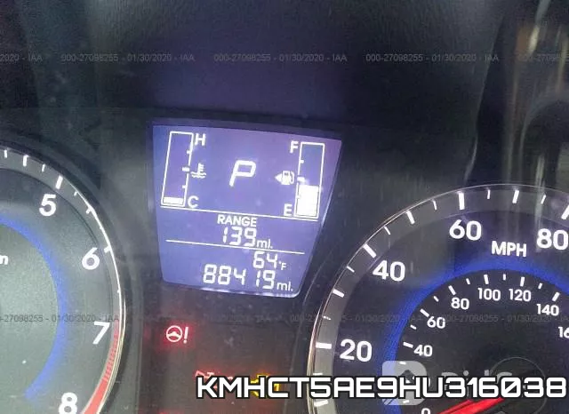 KMHCT5AE9HU316038 фото 8