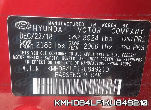 KMHD84LF1KU849210 фото 10