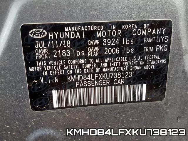 KMHD84LFXKU738123 фото 2