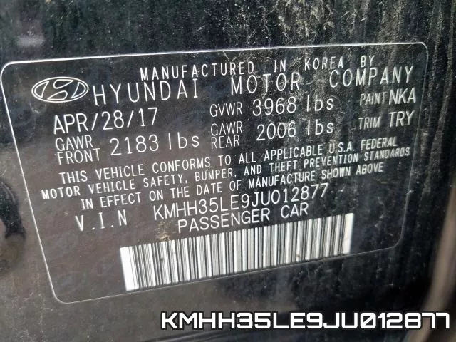 KMHH35LE9JU012877 фото 2