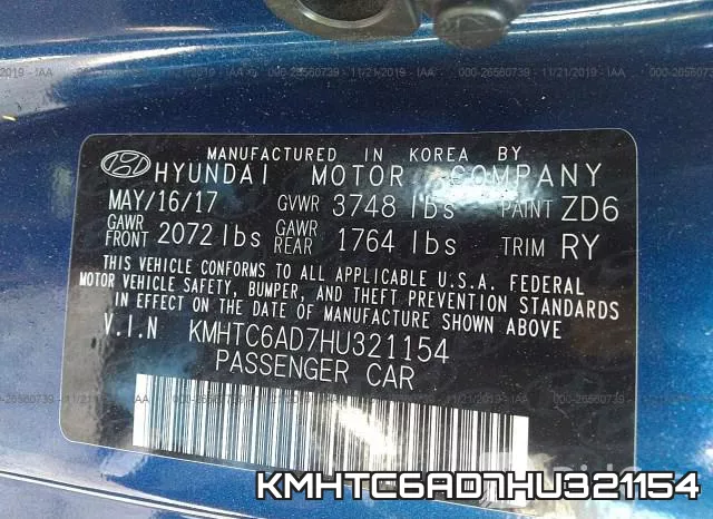 KMHTC6AD7HU321154 фото 10