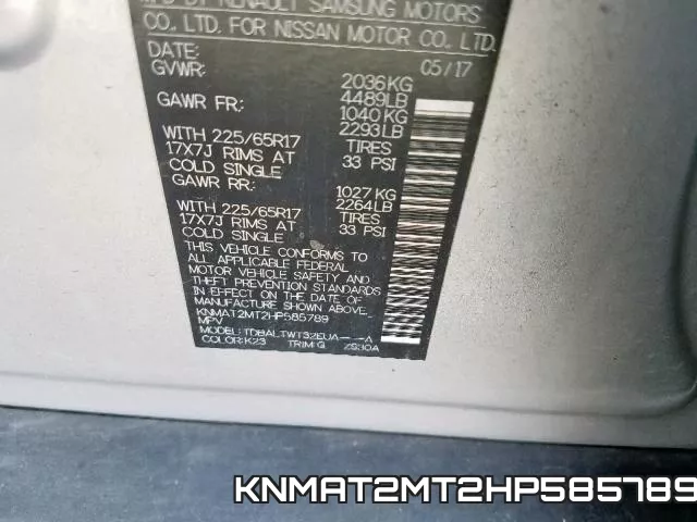 KNMAT2MT2HP585789 фото 2