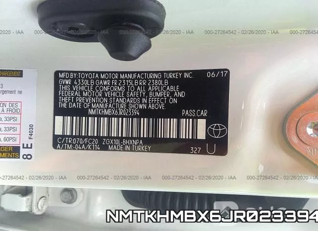 NMTKHMBX6JR023394 фото 10