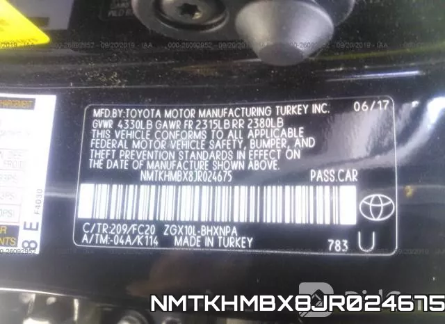 NMTKHMBX8JR024675 фото 10