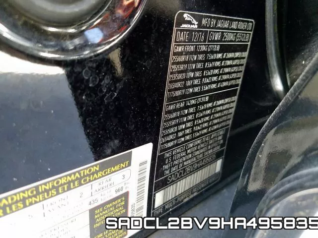 SADCL2BV9HA495835 фото 2