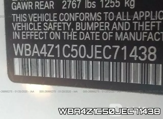 WBA4Z1C50JEC71438 фото 10