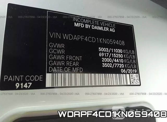 WDAPF4CD1KN059408 фото 10