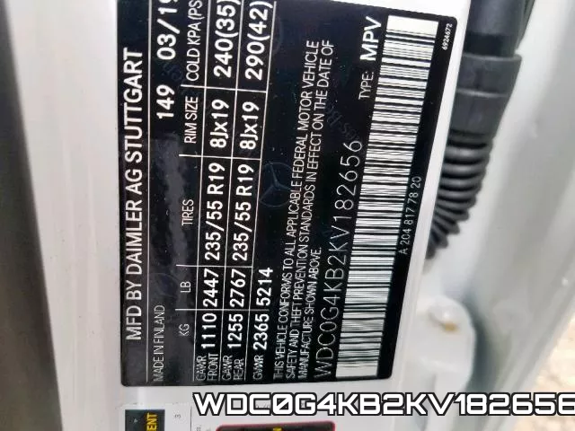 WDC0G4KB2KV182656 фото 2