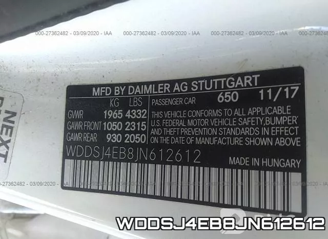 WDDSJ4EB8JN612612 фото 10