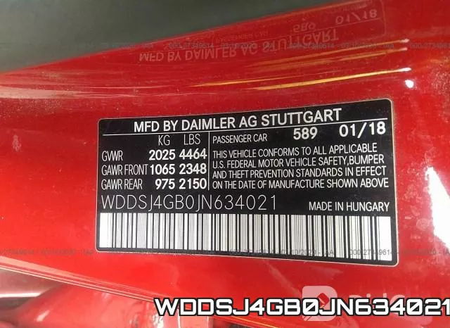 WDDSJ4GB0JN634021 фото 10