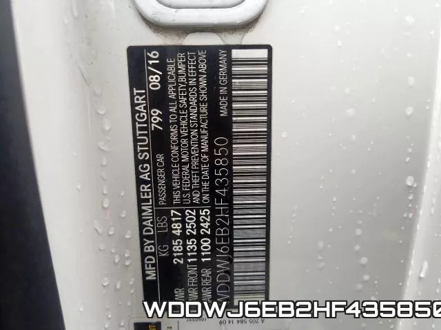 WDDWJ6EB2HF435850 фото 2
