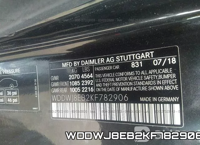WDDWJ8EB2KF782906 фото 10