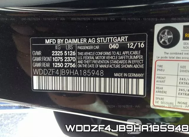 WDDZF4JB9HA185948 фото 10