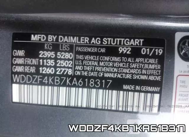 WDDZF4KB7KA618317 фото 10