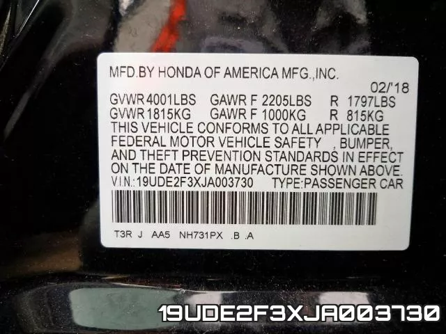 19UDE2F3XJA003730 фото 2