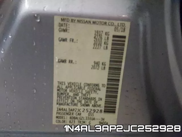 1N4AL3AP2JC252928 фото 2