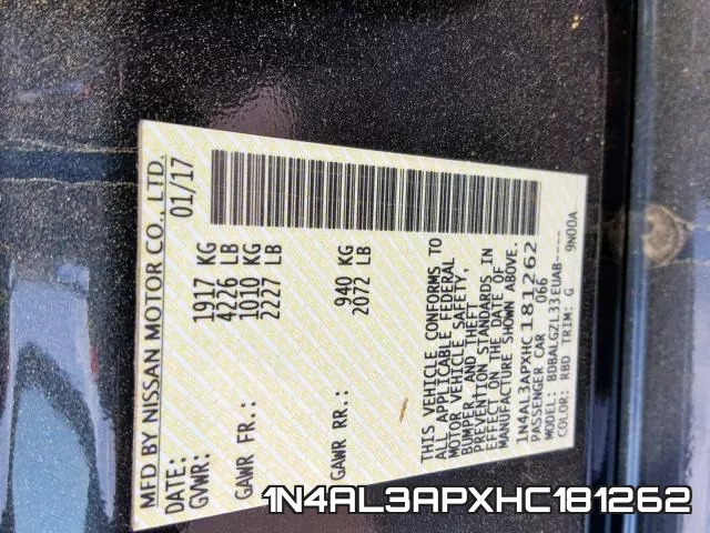 1N4AL3APXHC181262 фото 2