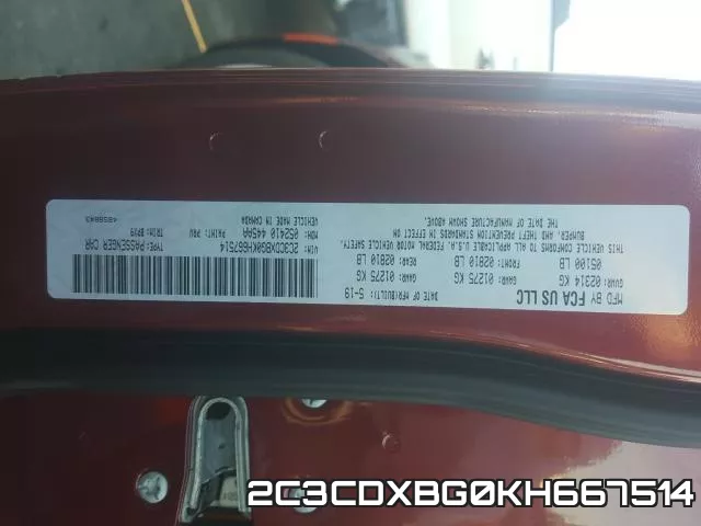 2C3CDXBG0KH667514 фото 2