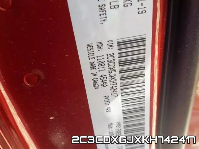 2C3CDXGJXKH742417 фото 2