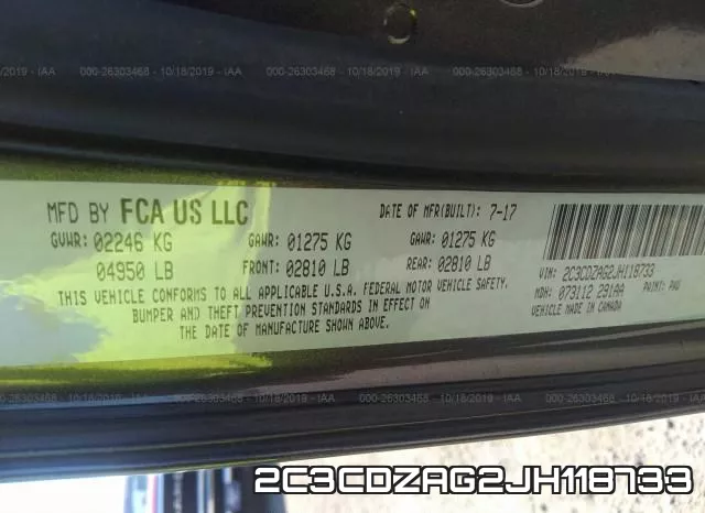 2C3CDZAG2JH118733 фото 10
