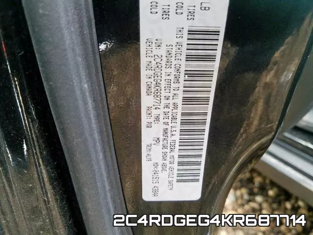 2C4RDGEG4KR687714 фото 2