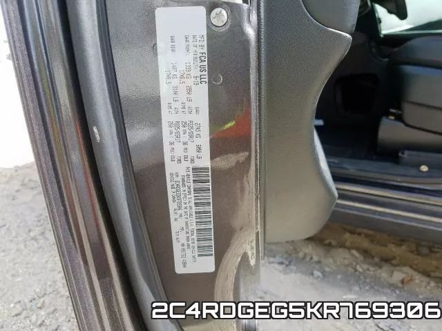 2C4RDGEG5KR769306 фото 2