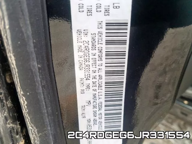 2C4RDGEG6JR331554 фото 2