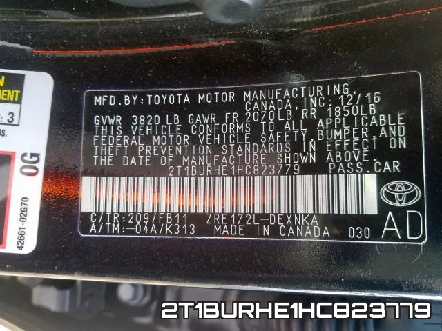 2T1BURHE1HC823779 фото 2