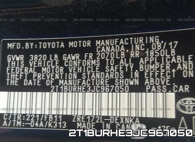 2T1BURHE3JC967050 фото 10