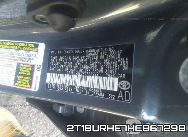 2T1BURHE7HC867298 фото 10