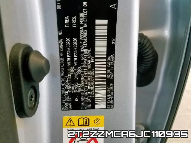 2T2ZZMCA6JC110935 фото 2