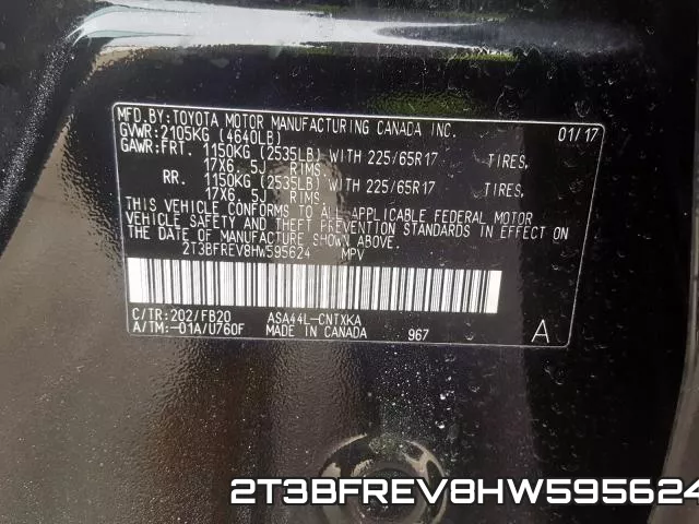 2T3BFREV8HW595624 фото 2