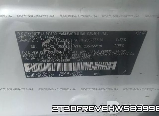 2T3DFREV6HW583996 фото 10