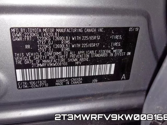 2T3MWRFV9KW008166 фото 2