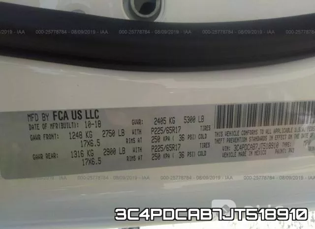 3C4PDCAB7JT518910 фото 10