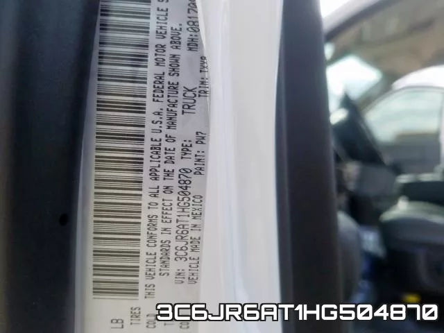 3C6JR6AT1HG504870 фото 2