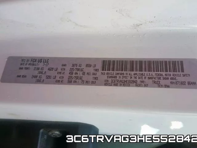 3C6TRVAG3HE552842 фото 2