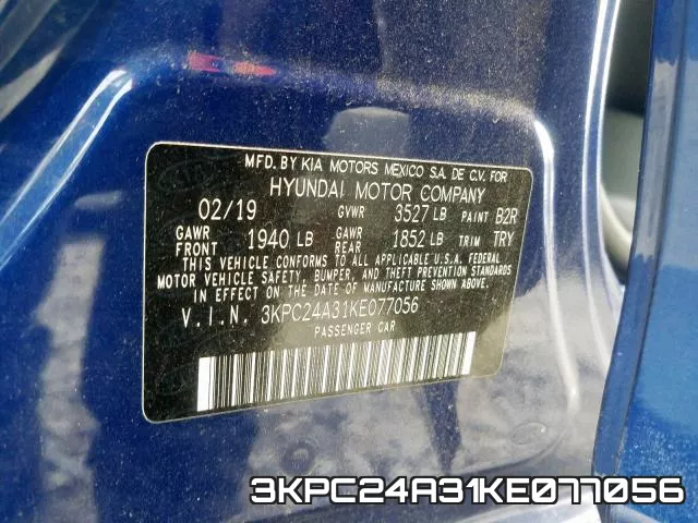 3KPC24A31KE077056 фото 2