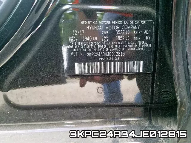 3KPC24A34JE012815 фото 2