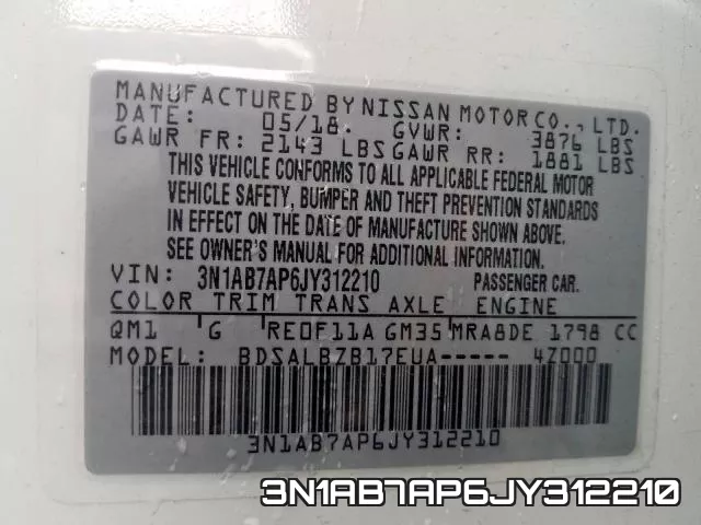 3N1AB7AP6JY312210 фото 2