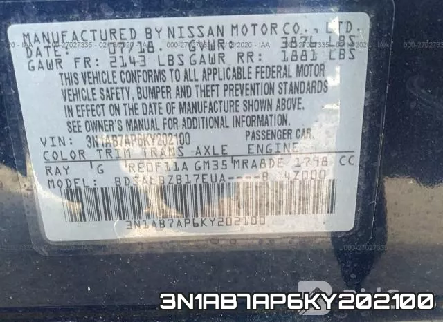 3N1AB7AP6KY202100 фото 10