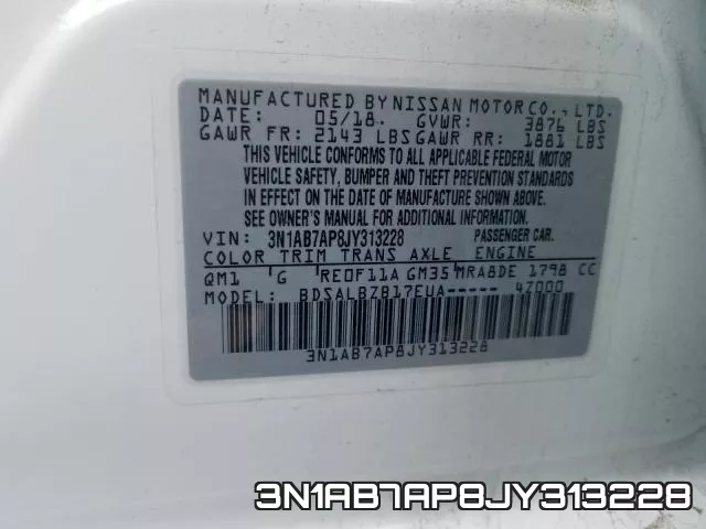 3N1AB7AP8JY313228 фото 2