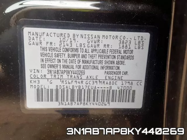 3N1AB7AP8KY440269 фото 2
