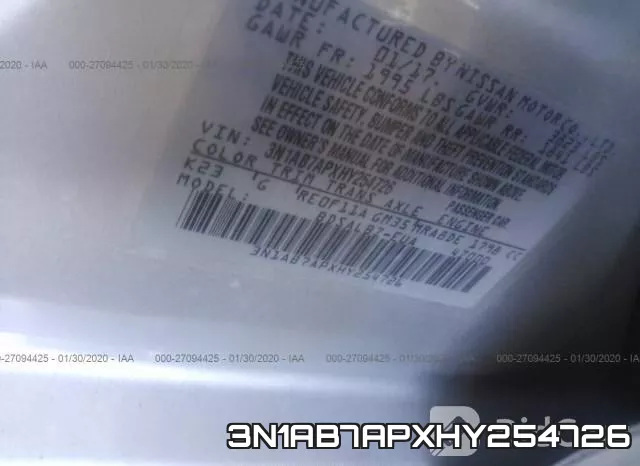 3N1AB7APXHY254726 фото 10