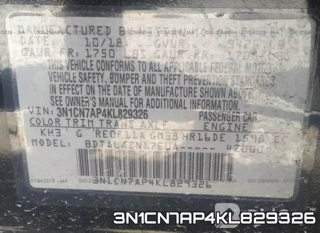 3N1CN7AP4KL829326 фото 10