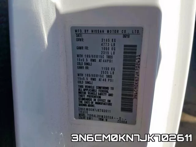 3N6CM0KN7JK702611 фото 2